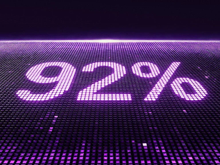 92% Light Uniformity
