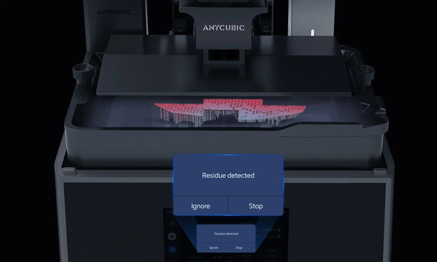 Resin Residue Detection for Screen Protection.