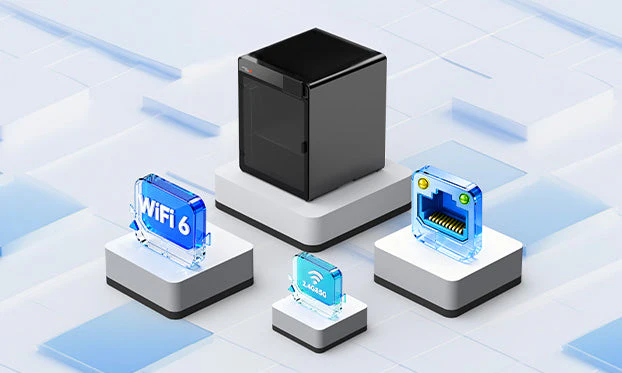 Triple-Network SupportDual-Band Wi-Fi 6, Ethernet Port & Local Network - ensuring stable file transfers through different connections.